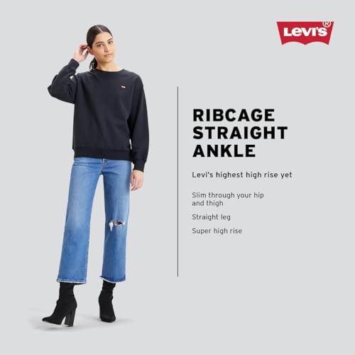 Levi's Women's Ribcage Straight Ankle Jeans classic straight leg silhouette