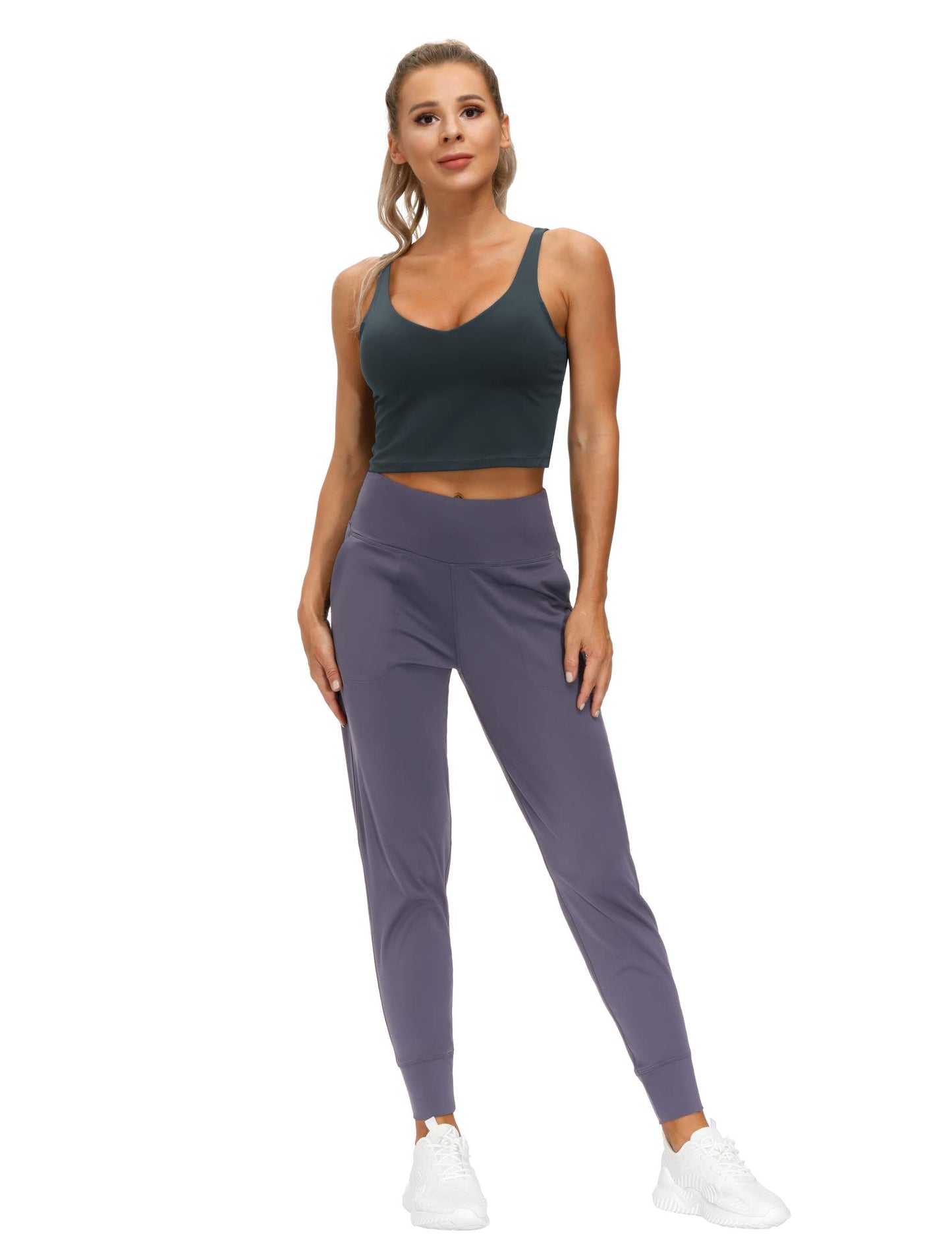 THE GYM PEOPLE Women's Joggers Pants Lightweight Athletic Leggings Tapered Lounge Pants for Workout, Yoga, Running