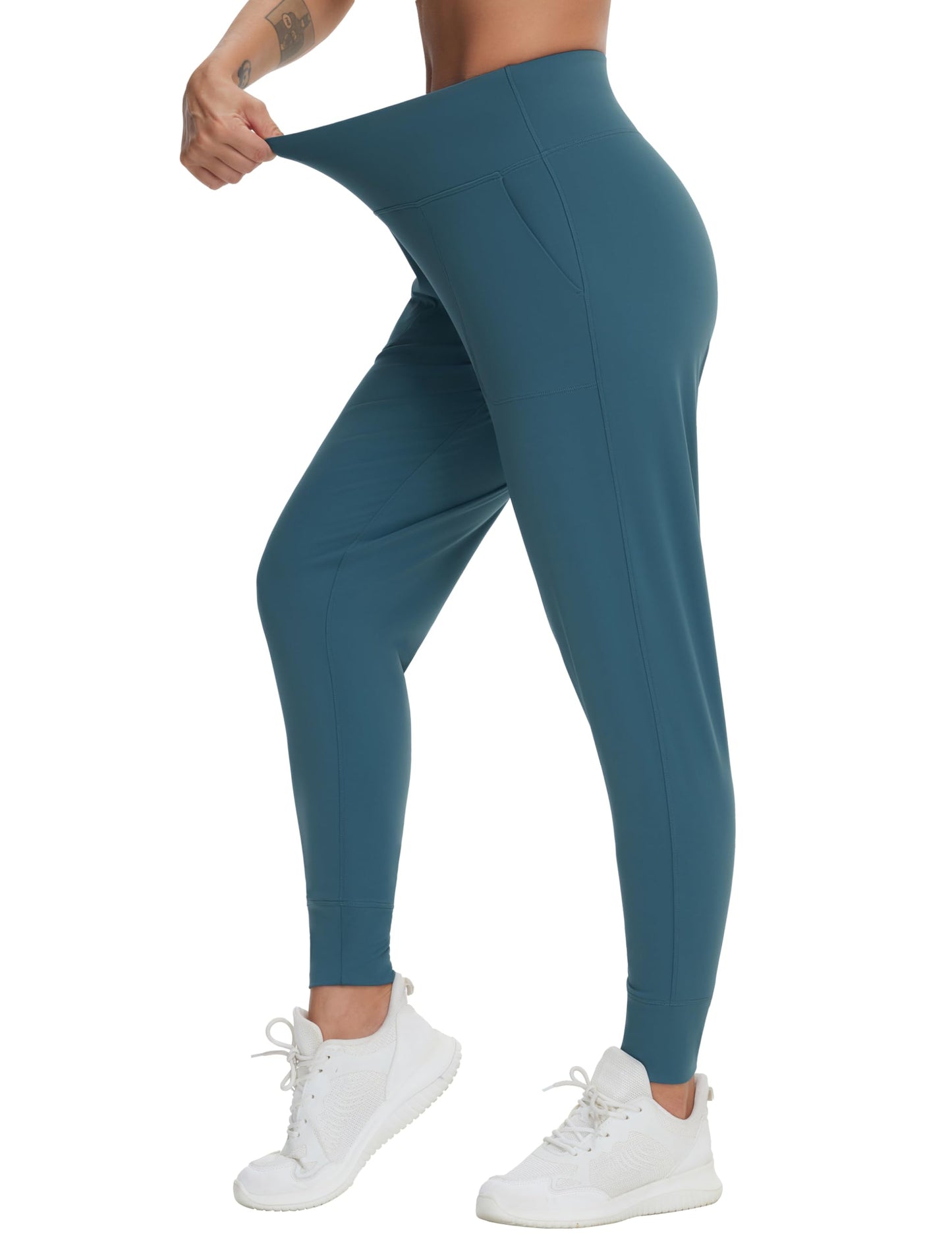 THE GYM PEOPLE Women's Joggers Pants Lightweight Athletic Leggings Tapered Lounge Pants for Workout, Yoga, Running